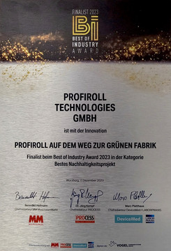 Best of Industry Certificate